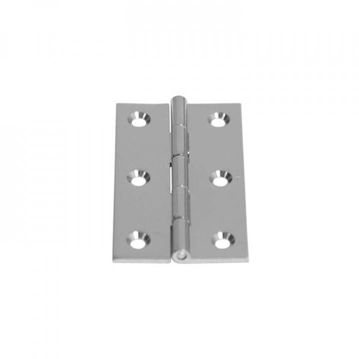 Kantgångjärn Förkromad Mässing 63.5 mm i gruppen Inredning / Gångjärn hos Marinsystem (1052880)