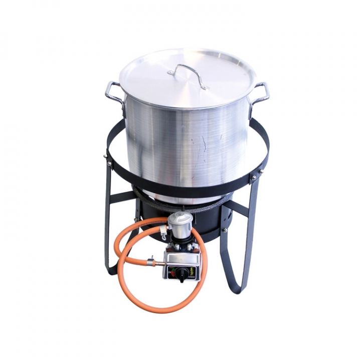 Krabb/Musselkokare 35L Med Gasbrännare & Stativ i gruppen Inredning / Pentry & Toalett / Spis & Ugn hos Marinsystem (1095300)