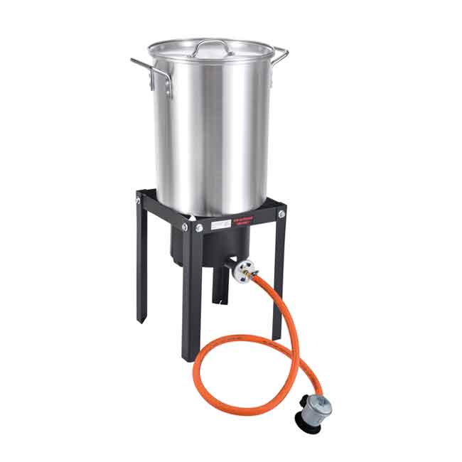 Krabb/Musselkokare 32L Med Gasbrännare & Stativ i gruppen Inredning / Pentry & Toalett / Spis & Ugn hos Marinsystem (1095303)