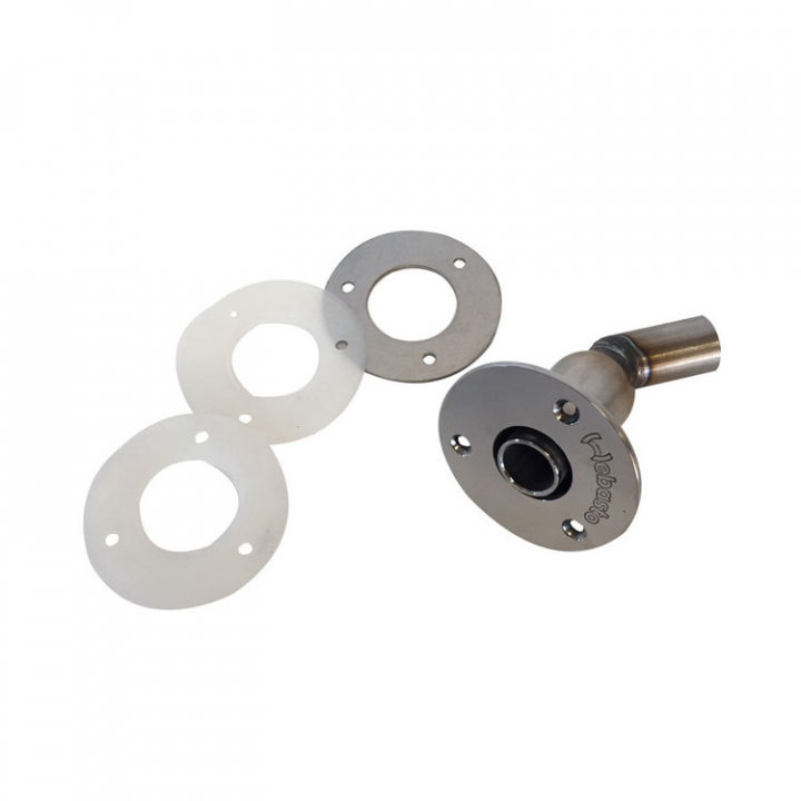 Skrovgenomföring 45º Anslutning Ø24 mm i gruppen Inredning / Pentry & Toalett / Värmare & Tillbehör hos Marinsystem (1100371)