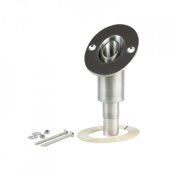 Skrovgenomföring Vinklad Rostfri i gruppen Inredning / VVS / Däcksgenomföringar hos Marinsystem (1100375)