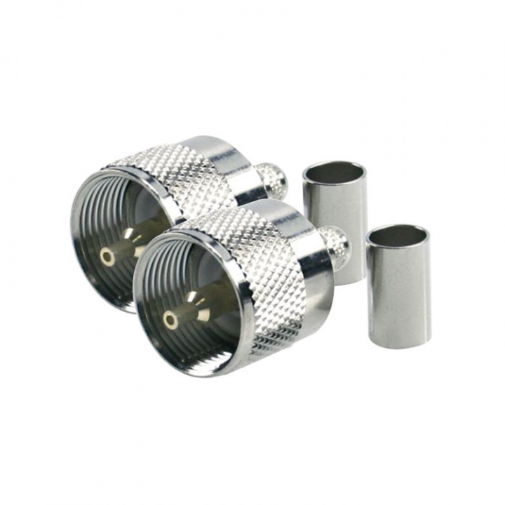 VHF-Kontakt PL259 Till RG213 Kabel 2-pack i gruppen Marinelektronik / Antenner & Tillbehör / Antenntillbehör hos Marinsystem (1114613)