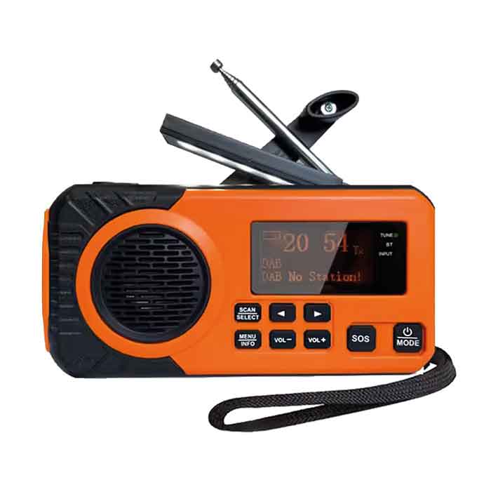 Nödradio Med DAB+/FM Och Solceller i gruppen Säkerhet / Övrigt Säkerhet hos Marinsystem (1114842)