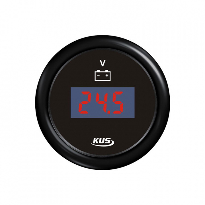 Digital Voltmätare Svart 9-32v 12/24V i gruppen Marinelektronik / Instrument / Digitala Instrument hos Marinsystem (1116510)