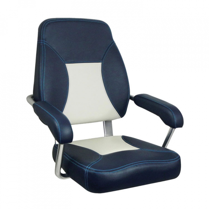 Båtstol Mini Mojo Med Fasta Armstöd Navy/Light Grey i gruppen Inredning / Stolar & Tillbehör hos Marinsystem (1120987)