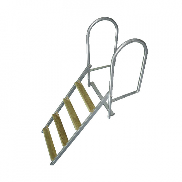 Bryggstege 4 Steg Uppfällbar Galvad i gruppen Rigg & Däck / Badstegar & Peke hos Marinsystem (1160244)