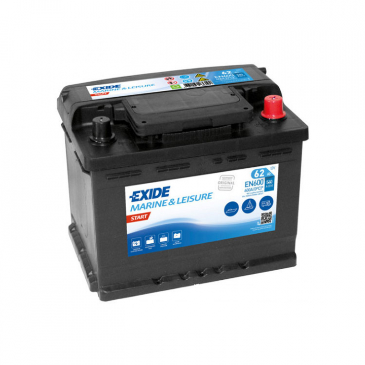 Nautilus 62Ah Startbatteri i gruppen El & Installation / Strömförsörjning / Batterier hos Marinsystem (1170195)