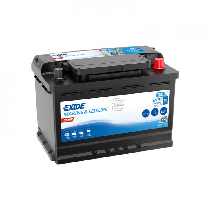 Nautilus 74Ah Startbatteri i gruppen El & Installation / Strömförsörjning / Batterier hos Marinsystem (1170196)