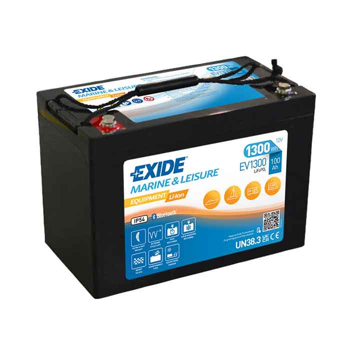 EV1300 Litiumbatteri 100a i gruppen El & Installation / Strömförsörjning / Batterier hos Marinsystem (1170238)