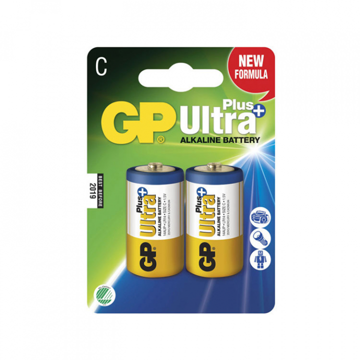 GP Batteri LR14-C 1.5V 2-pack i gruppen El & Installation / Strömförsörjning / Batterier hos Marinsystem (1170530)