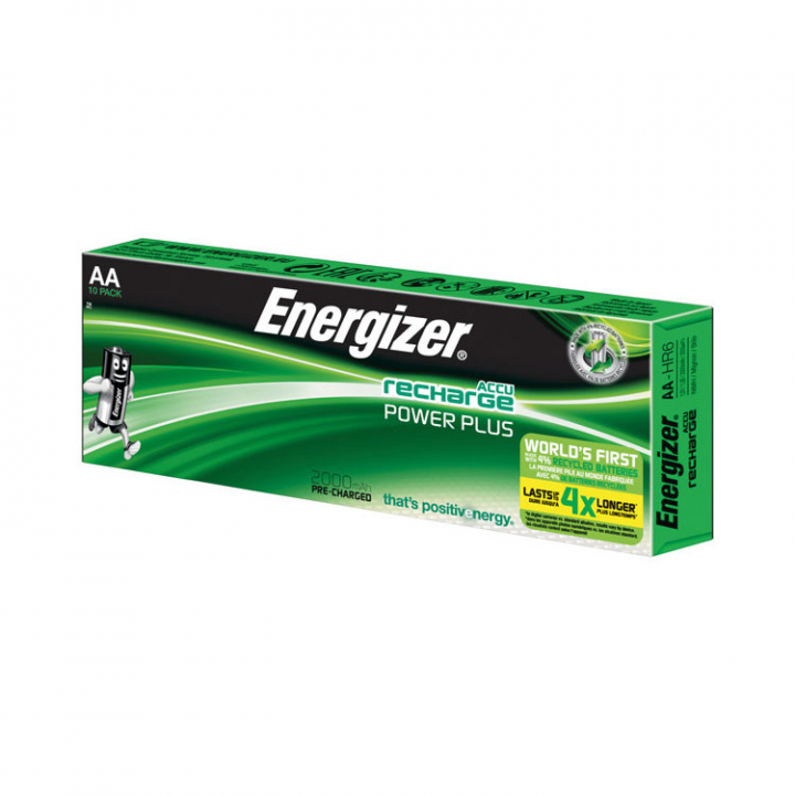 Uppladdningsbart Batteri Power Plus AA 2000mAh 10-pack i gruppen El & Installation / Strömförsörjning / Batterier hos Marinsystem (1170620)