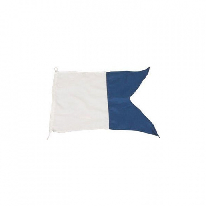 Internationell Signalflagga (Dykflagga A) 30x45 cm i gruppen Rigg & Däck / Flaggor & Tillbehör hos Marinsystem (1180680)