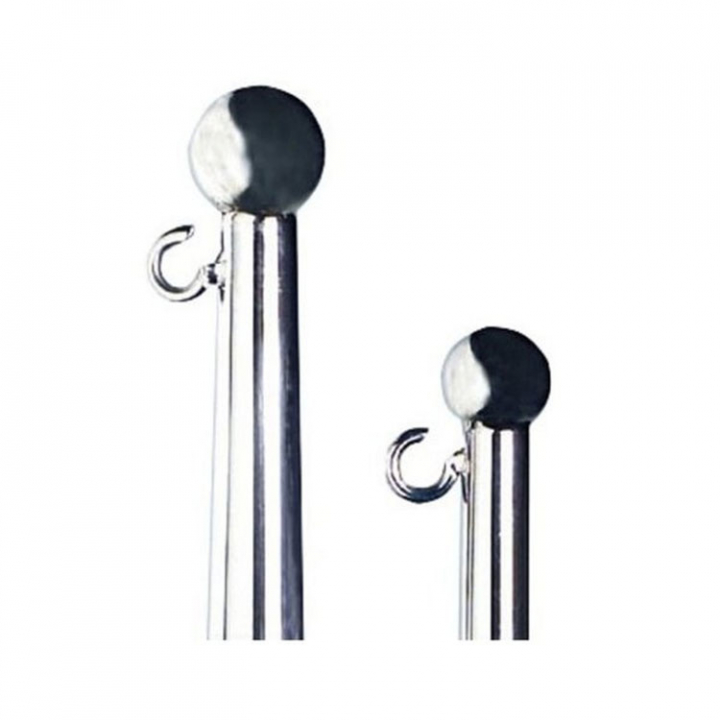 Flaggstång Med Klickmontering Rostfri i gruppen Rigg & Däck / Flaggor & Tillbehör hos Marinsystem (1181506r)