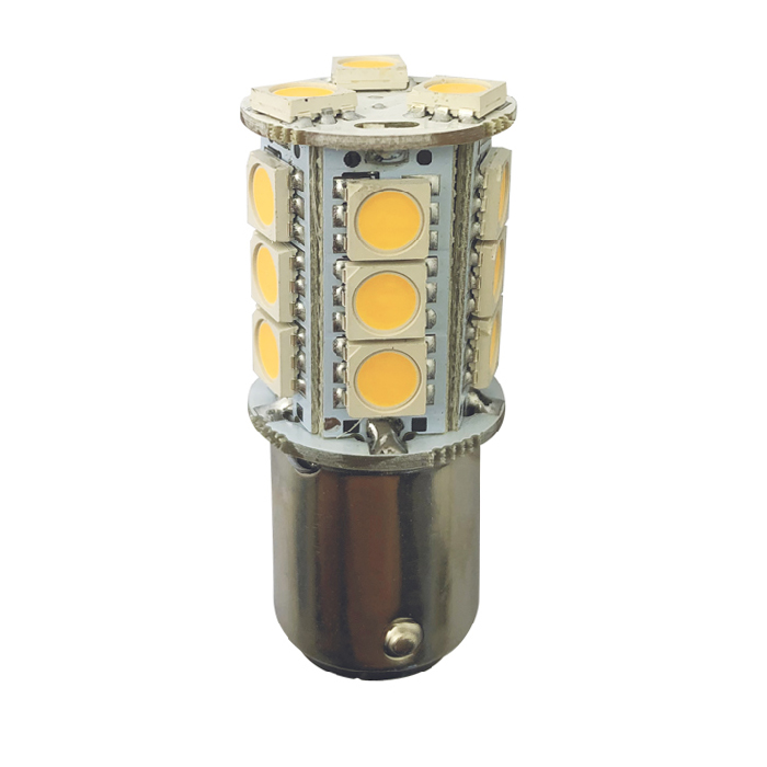 LED-Lampa BA15D 10-36Vdc Ø23x46.5 mm 2-pack i gruppen El & Installation / Belysning / LED-Lampor & Adapter hos Marinsystem (1260977)