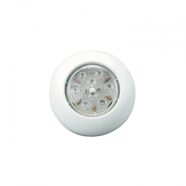 LED-Taklampa Med Tryckknapp 12V Ø 110 mm i gruppen El & Installation / Belysning / Innerbelysning hos Marinsystem (1261440)