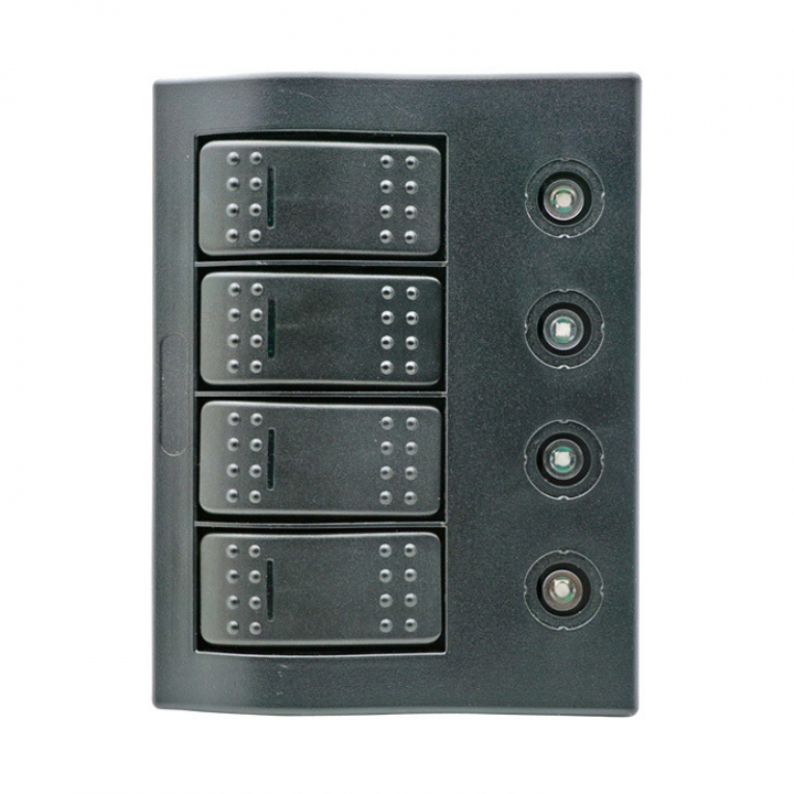 Elektrisk Panel Med Automatsäkringar, LED, 3 Strömbrytare i gruppen El & Installation / Installationsmaterial / Strömställare & Paneler hos Marinsystem (1270033)