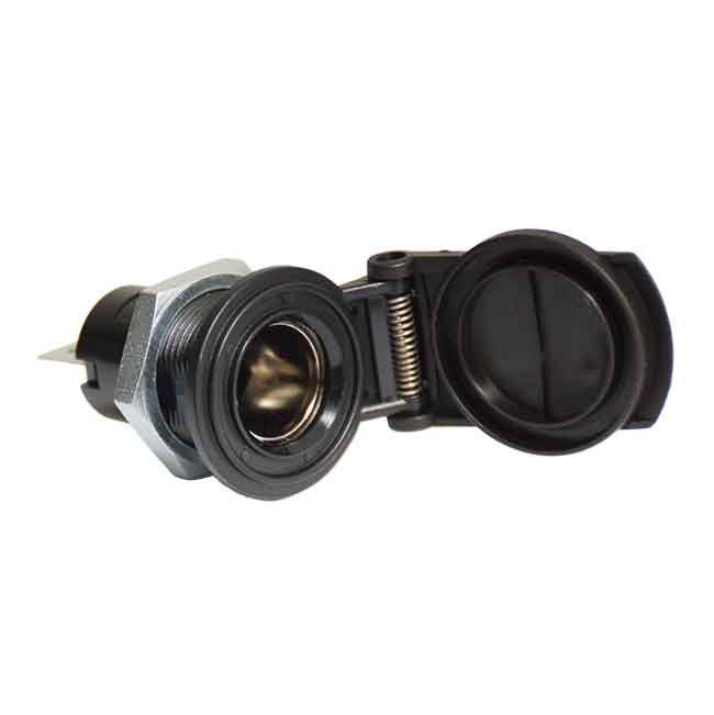 Installationskontakt Liten Med Skyddslock 12/24 V 16amp i gruppen El & Installation / Strömförsörjning / USB-Uttag, kontakter & Laddare hos Marinsystem (1270186)