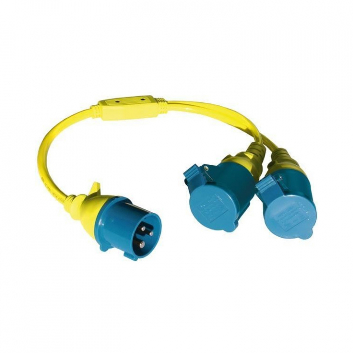 Adapterkontakt CEE Hane/2x Hona i gruppen El & Installation / Strömförsörjning / Landström hos Marinsystem (1270618)