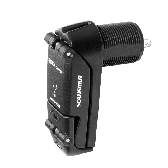 ROKK Charge+ Dubbelt USB-uttag Vattentät 12/24V i gruppen El & Installation / Strömförsörjning / USB-Uttag, kontakter & Laddare hos Marinsystem (1270887)