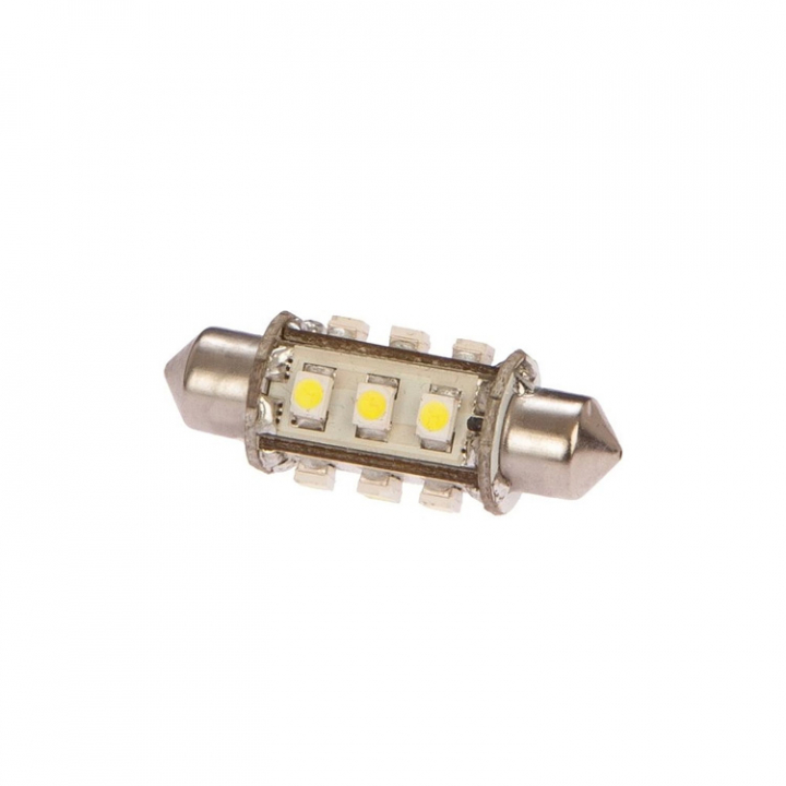 LED-Navigationslampa 37 mm Vit Ø 13x37 mm 10-35vdc 10W i gruppen El & Installation / Belysning / LED-Lampor & Adapter hos Marinsystem (1275968)