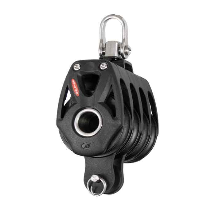 Quadblock Med Svirvel/Hundsvott 40 10mm i gruppen Rigg & Däck / Block & Travare hos Marinsystem (130RF48410)
