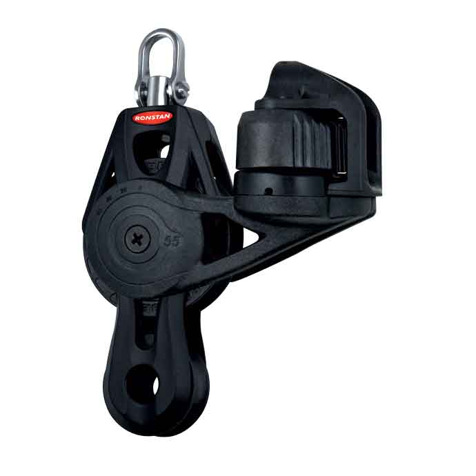 Orbit Fiolblock Med Svirvel Hundsvott Skotlås Serie 55 i gruppen Rigg & Däck / Block & Travare hos Marinsystem (130RF55530)