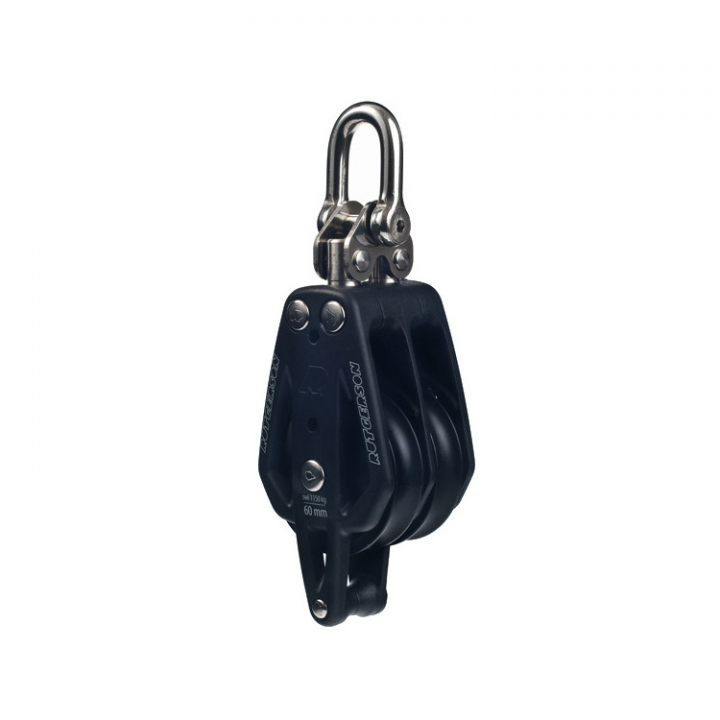 Dubbelblock Med Hundsvott i gruppen Rigg & Däck / Block & Travare hos Marinsystem (1310247r)