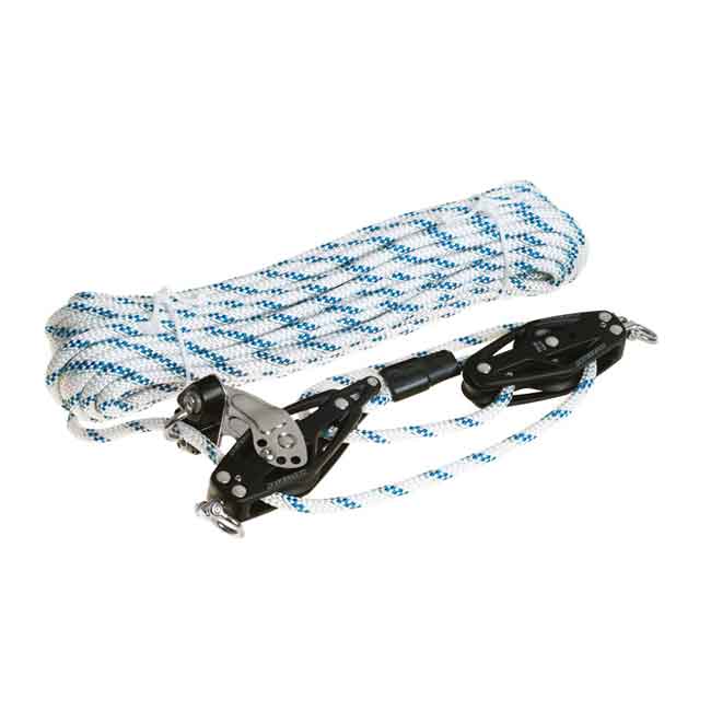 Skotsystem 4:1 50mm Block Ø8mm i gruppen Rigg & Däck / Block & Travare hos Marinsystem (1310286)