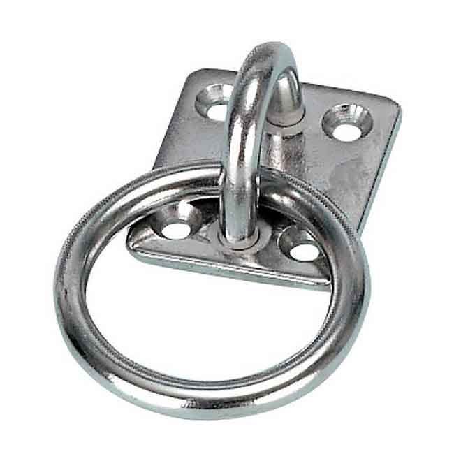 Monteringsplatta Med Lös Ring i gruppen Förtöjning / Schackel & Hakar hos Marinsystem (1326795r)