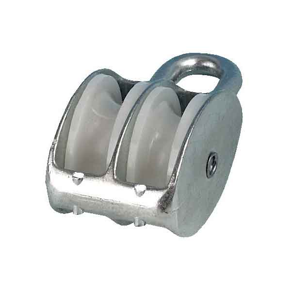 Aluminiumblock Dubbelt i gruppen Rigg & Däck / Block & Travare hos Marinsystem (1334333r)