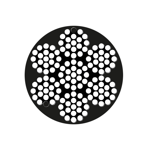 Mantågsvajer Vit 7x19 Ø4x8 mm i gruppen Rigg & Däck / Mantåg & Övriga Riggtillbehör hos Marinsystem (1339214r)