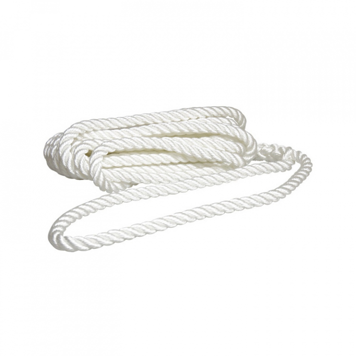 Förtöjningslina 3-Slagen Vit 10 m i gruppen Förtöjning / Tampar & Tågvirke / Färdigkapade Tampar hos Marinsystem (1390402r)
