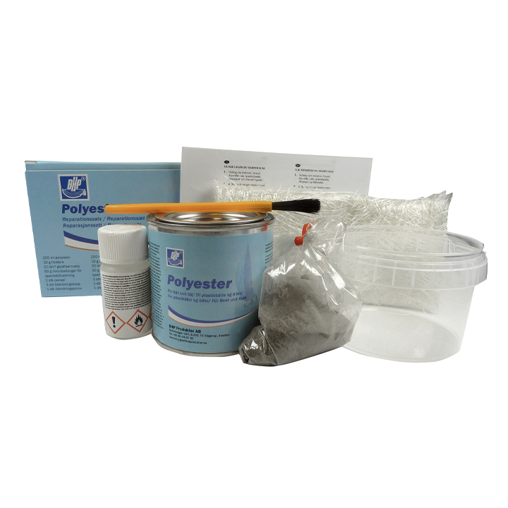 Reparationssats Polyester Glasfiber 400ml i gruppen Båtvård / Epoxi & Plastning hos Marinsystem (1674090)