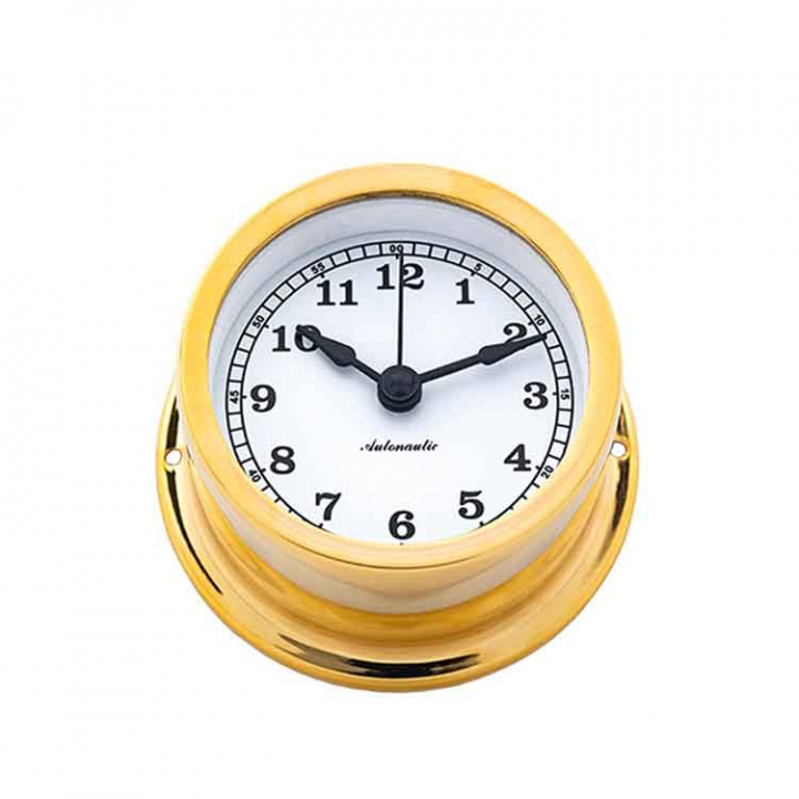 Minor 72 Skeppsur Ø 72/50mm Förgylld Mässing i gruppen Inredning / Komfort / Presentartiklar & Trivsel hos Marinsystem (1830004)