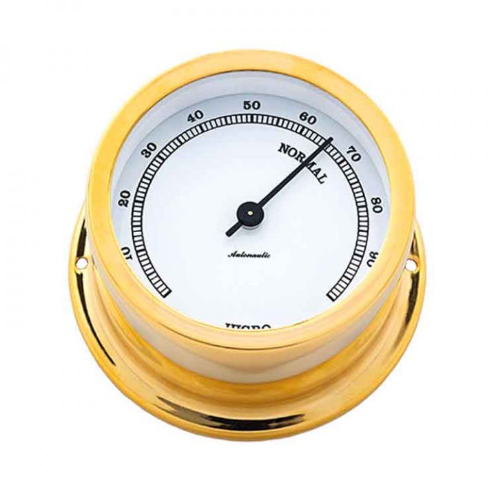 Minor 72 Hygrometer Ø72/50mm Förgylld Mässing i gruppen Inredning / Komfort / Presentartiklar & Trivsel hos Marinsystem (1830007)