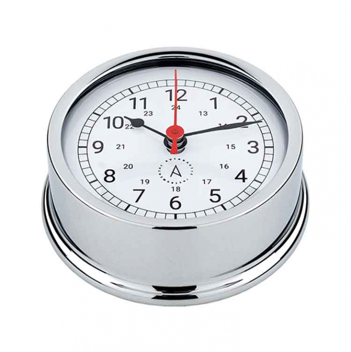 Atlantic 95 Skeppsur Ø95/70mm Förkromad Mässing i gruppen Inredning / Komfort / Presentartiklar & Trivsel hos Marinsystem (1830008)