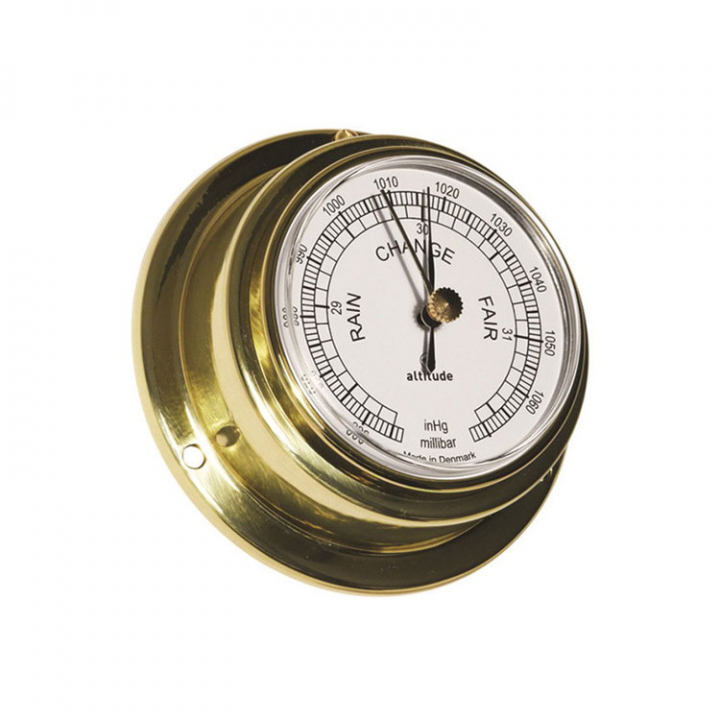 Barometer Mässing i gruppen Marinelektronik / Instrument / Analoga Instrument hos Marinsystem (1831102r)