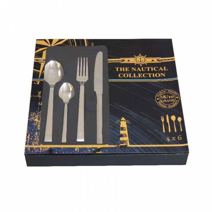 Bestickset Anchor Rostfritt 24 Delar i gruppen Inredning / Komfort / Porslin & Kök hos Marinsystem (1850830)