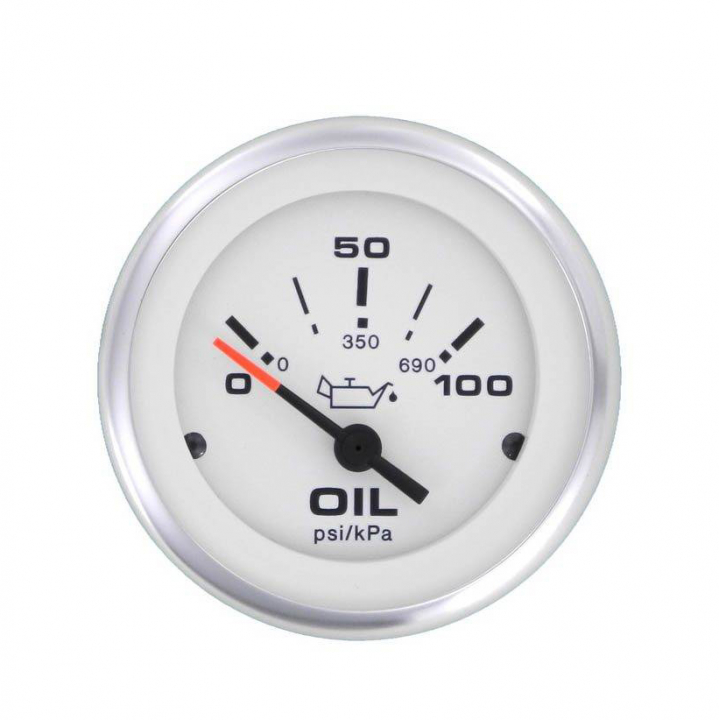 Tryckmätare Olja 0-100psi Lido FF i gruppen Marinelektronik / Instrument / Analoga Instrument hos Marinsystem (62750FE)