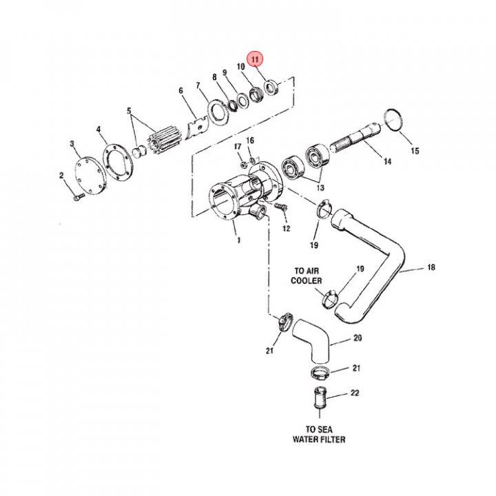 Packbox Mercruiser (816818) i gruppen Motor & Tillbehör / Mercruiser / Mercruiser Packningar hos Marinsystem (816818)