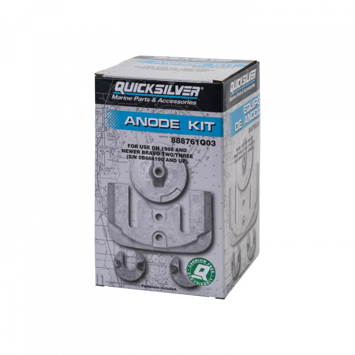 Anodsats Aluminium Mercruiser Bravo Two/Three (888761Q03) i gruppen Motor & Tillbehör / Mercruiser / Mercruiser Anoder hos Marinsystem (888761Q03)