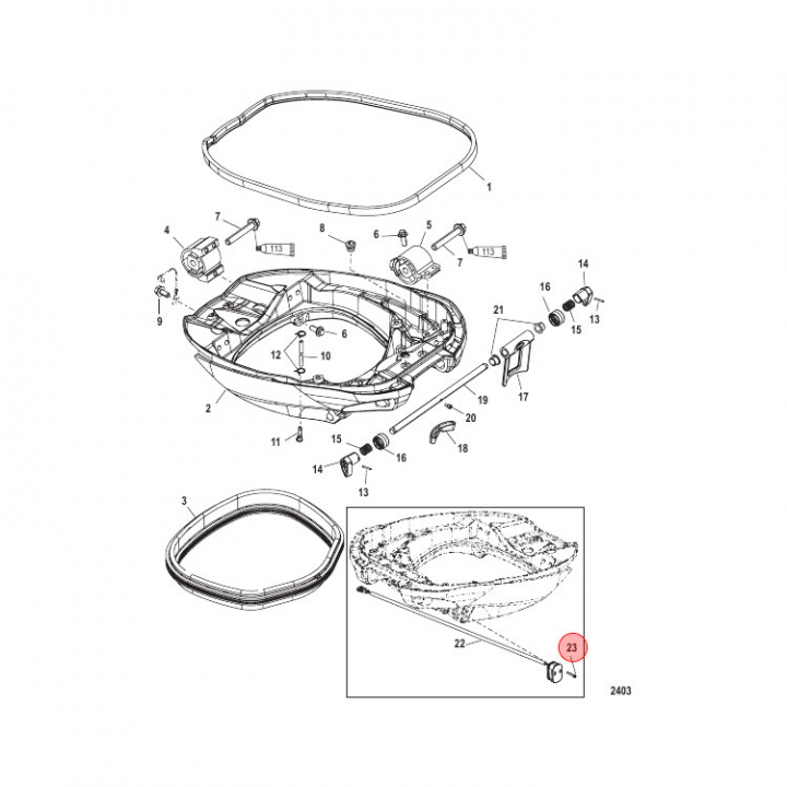 Skruv M5 Sensor Trim Pos Mercury 200-400 hk 2-pack (889547) i gruppen Motor & Tillbehör / Mercury / Skruvar, Muttrar & Brickor hos Marinsystem (889547)