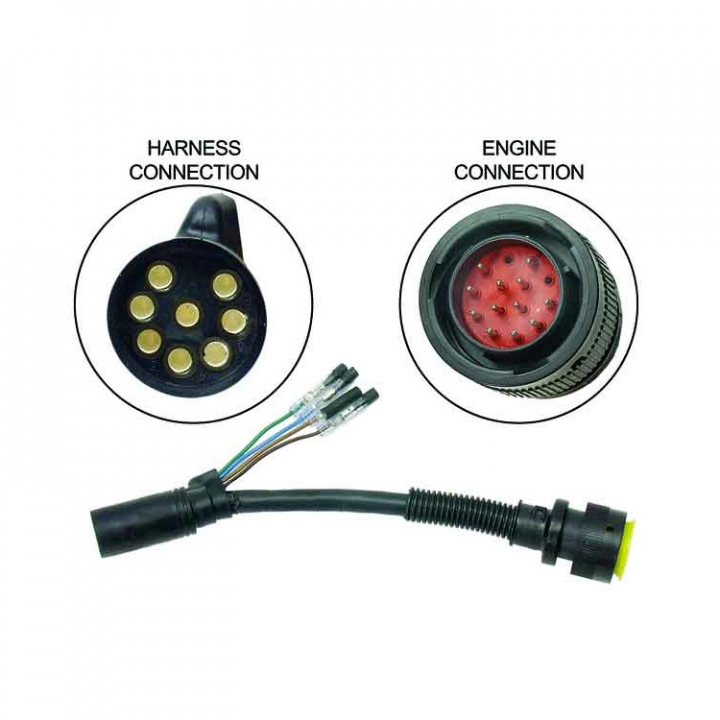 Adapter 14-Pin Hane Till 8-Pin Hona i gruppen Motor & Tillbehör / Mercury / Mercury El hos Marinsystem (896542T01r)