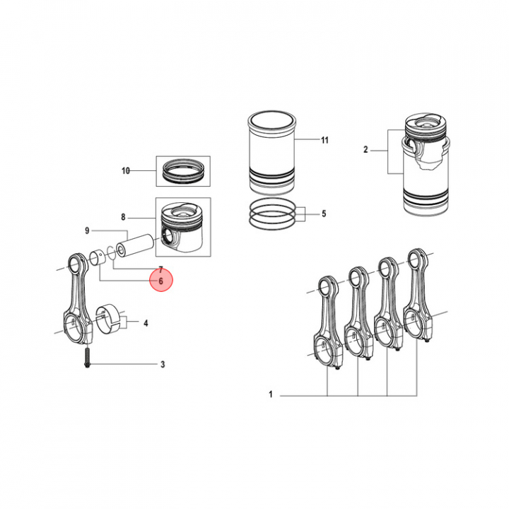 Bussning Mercruiser CMD (898101464) i gruppen Motor & Tillbehör / Mercruiser / Mercruiser Packningar hos Marinsystem (898101464)