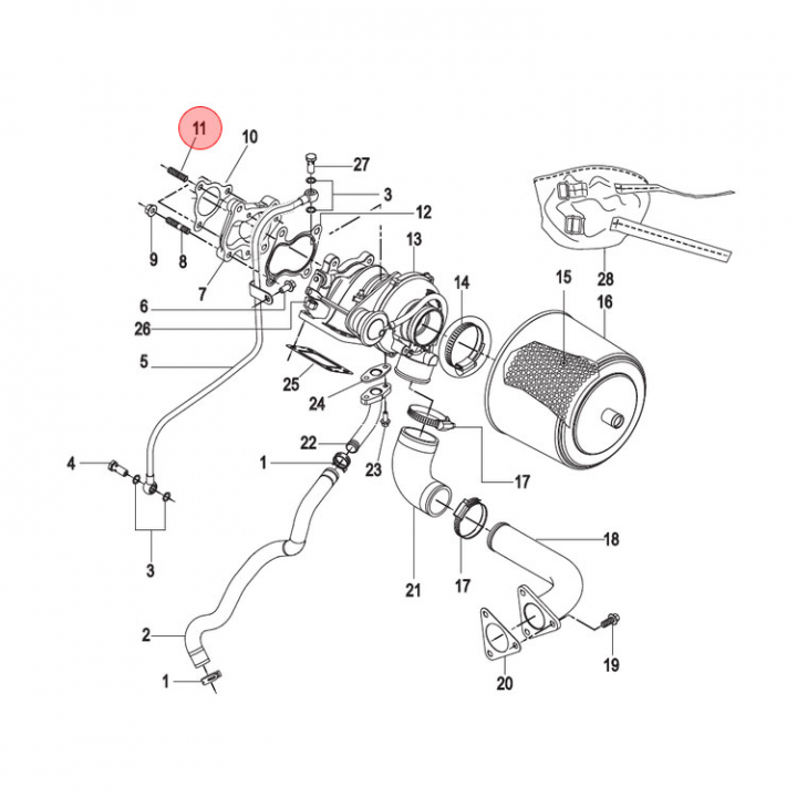 Pinnbult Mercruiser CMD (898101760) i gruppen Motor & Tillbehör / Mercruiser / Skruvar, Muttrar & Brickor hos Marinsystem (898101760)