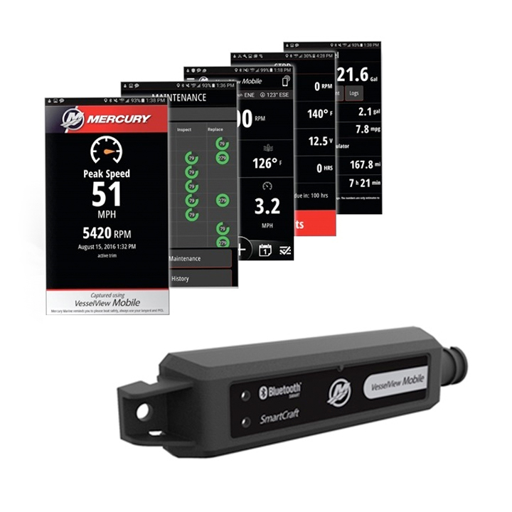 Mercury VesselView Mobile GEN1 (8M0157078) i gruppen Motor & Tillbehör / Mercury / Mercury Smartcraft Instrument hos Marinsystem (8M0115080)