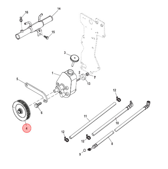 Remskiva Mercruiser (8M0150723) i gruppen Motor & Tillbehör / Mercruiser / Mercruiser Övriga Reservdelar hos Marinsystem (8M0150723)