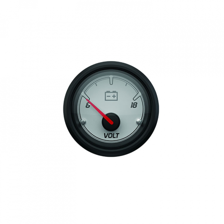 Voltmätare Vit/Svart (8M6020057)  i gruppen Motor & Tillbehör / Mercury / Mercury Analoga Instrument hos Marinsystem (8M6020057)