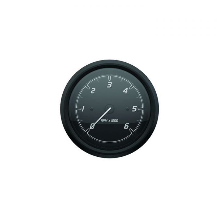 Varvräknare 6000 v/min Svart (8M6020097) i gruppen Motor & Tillbehör / Mercury / Mercury Analoga Instrument hos Marinsystem (8M6020097)