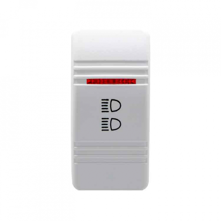 Vit Huv Strålkastare i gruppen El & Installation / Installationsmaterial / Strömställare & Paneler hos Marinsystem (A4107)